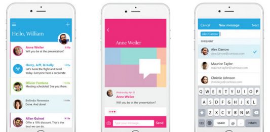 Microsoft’s new in-mail chat app ‘Send’ now available on iPhone, soon to be on Android and Windows Phones