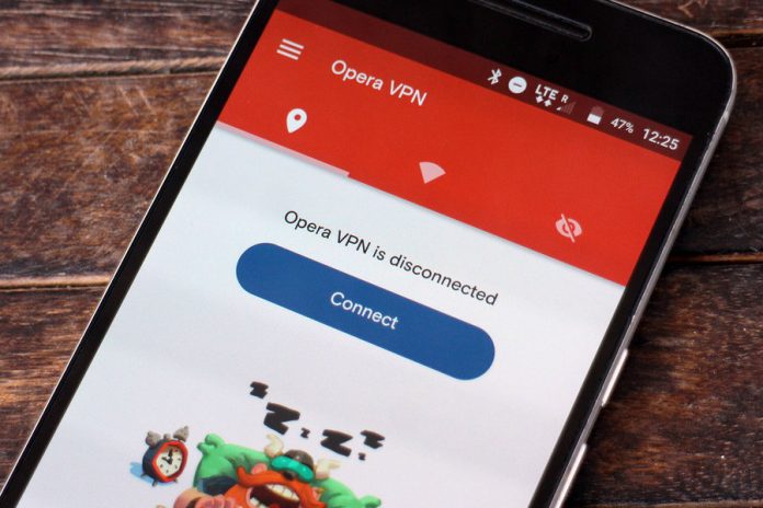 Opera's free VPN