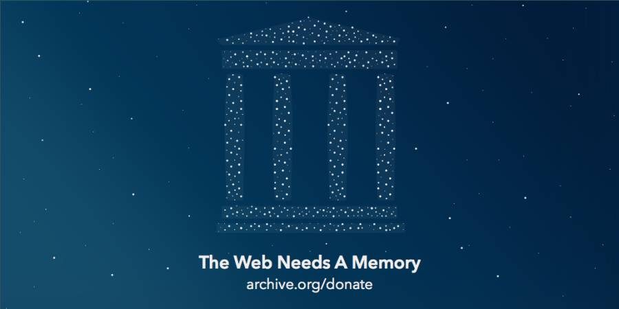 Internet Archive Donate photo.