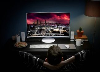 Samsung Quantum Dot Curved Monitors.