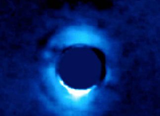 NASA vortex coronagraph images baby worlds forming from dust HD 141569