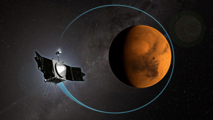 NASA MAVEN in orbit