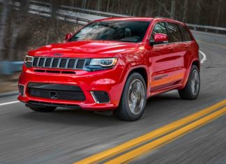 Here’s the 2018 Grand Cherokee Trackhawk – Jeep 2018-Jeep-Grand-Cherokee-Trackhawk-front-three-quarter-in-motion