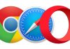 Google Chrome, Safari, and Opera's logo