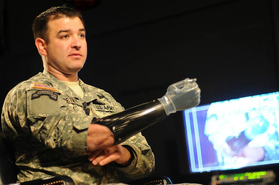 US Army-Medal of Honor Hero with prothesis