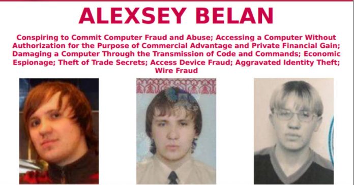 Alexsey Bean, FBI most wanted list, Yahoo, Hacker, Cybercriminals Alexsey Belan Most wanted poster
