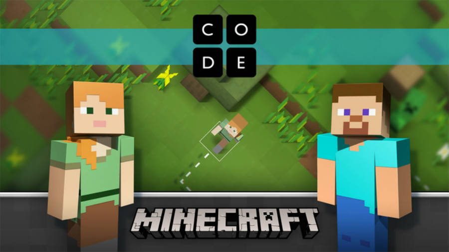 Minecraft code builder wallpaper