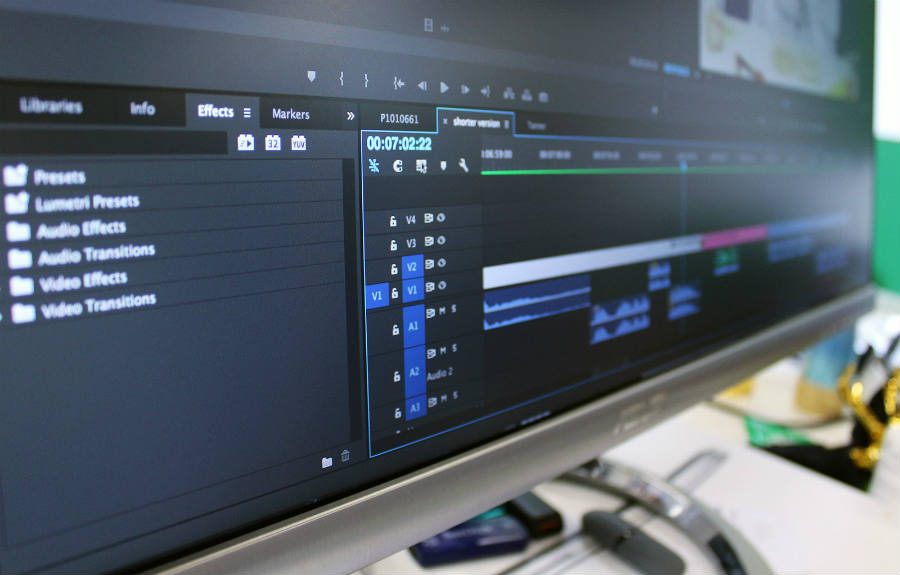 Lightworks user interface