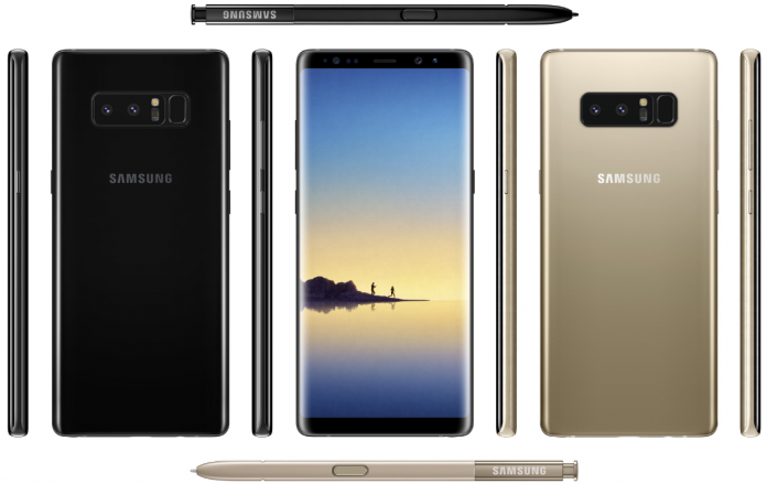 Official renders of Samsung Galaxy Note 8 leak online