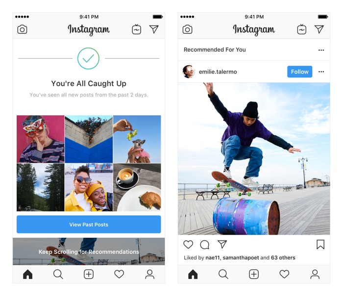 Instagram Recommended Posts