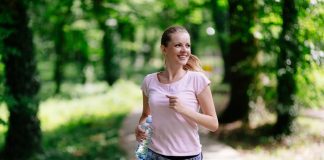 Stay Fit Woman Jogging