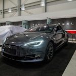 Tesla Model S in a Factory