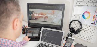 Developer Working On Responsive Design Project