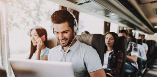 Laptop & Headphones Travel Gadgets