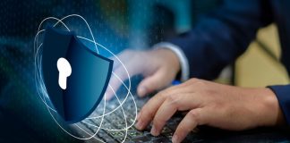 Cybersecurity Laptop Concept