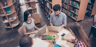 Group of Students Doing Homework