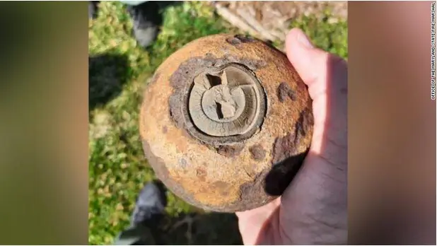 Bomb Officials Detonate Civil War Cannonball Discovered In Maryland Bomb Officials Detonate Civil War Cannonball Discovered In Maryland