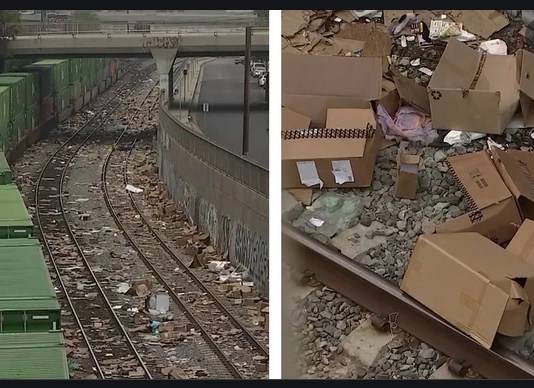 Robbers Raid Trains in Los Angeles, Vandalize Amazon Packages and UPS Boxes Robbers Raid Trains in Los Angeles, Vandalize Amazon Packages and UPS Boxes