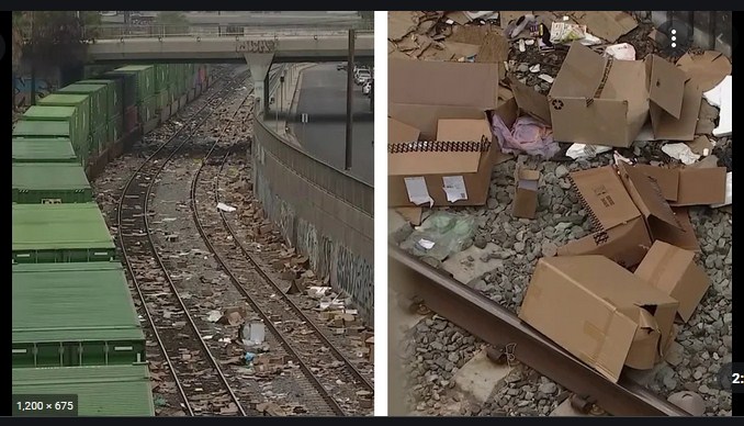 Robbers Raid Trains in Los Angeles, Vandalize Amazon Packages and UPS Boxes