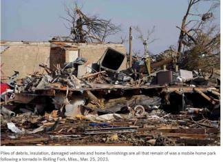 Tornado Kills 23 People and Leaves Massive Destruction of Property across Mississippi