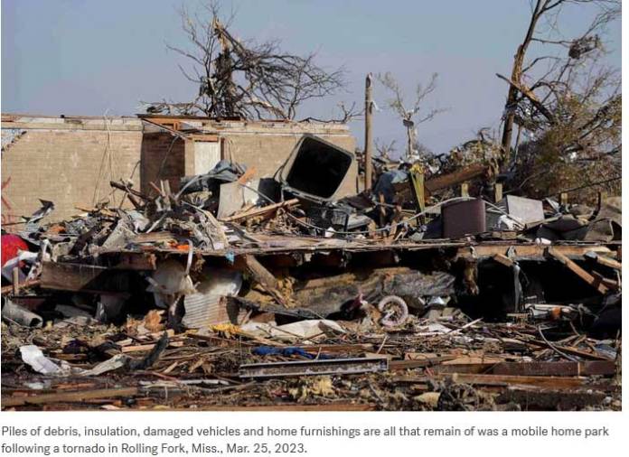 Tornado Kills 23 People and Leaves Massive Destruction of Property across Mississippi Tornado Kills 23 People and Leaves Massive Destruction of Property across Mississippi
